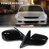 G-PLUS Power Mirror Driver and Passenger Side Compatible with Honda Accord 4-Door 2003-2007 Manual Folding 3-Pin HO1320152 HO1321152 76250SDAA13ZA 76200SDAA13ZA Glossy Black