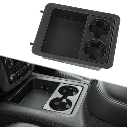 G-PLUS Center Console Tray Cup Holder Bezel Compatible with 2007-2013 Chevy Avalanche/Fits 2007-2014 Tahoe & Suburban 1500 2500 22860866, 15828147, 15855168, 25793645