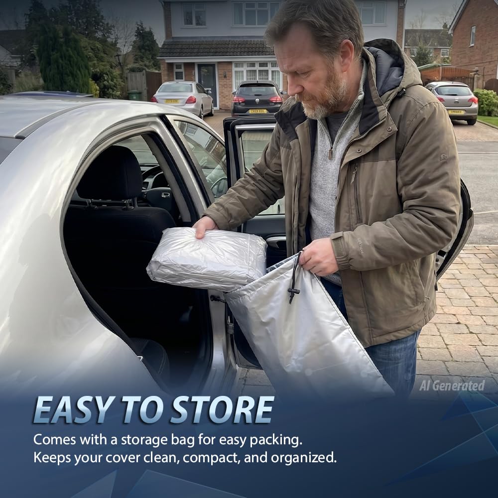 G-PLUS Waterproof All Weather Car Cover for SUV,Silver