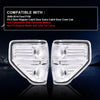 G-PLUS Tail Lights Compatible with Ford F150 2009 2010 2011 2012 2013 2014,FO2819148 Clear Lens Luces Traseras, Faros Traseros Left & Right Rear Lights Luces Traseras Faros TraserosAssembly