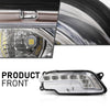 G-PLUS LED Pair Fog Lights Daytime Running Lamps, Compatible with Benz W212 E250 E350 E550 2010-2016, LH Driver & RH Passenger Side 2PCS, 2128200756, 2128200856