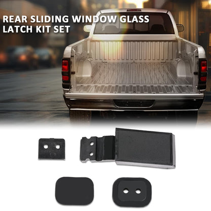 G-PLUS Rear Sliding Window Glass Latch Kit Set Compatible with Dodge D100 D150 D250 D350 Truck 1984-1993,Fit Dodge Ram 1994-2002,Fit Ford F1980-1994