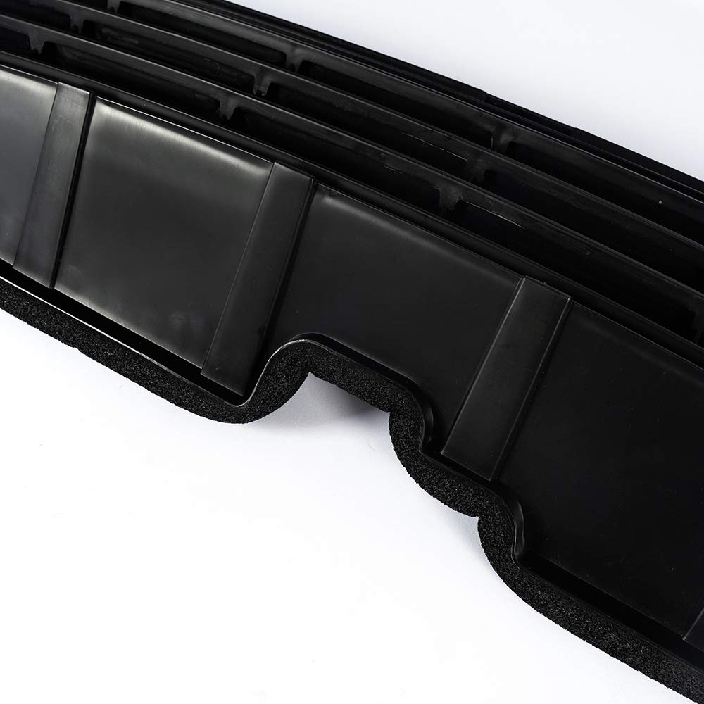 G-PLUS Front Bumper Lower Grille Grill Insert Compatible with Toyota Prius 2010-2011 Black ABS Plastic