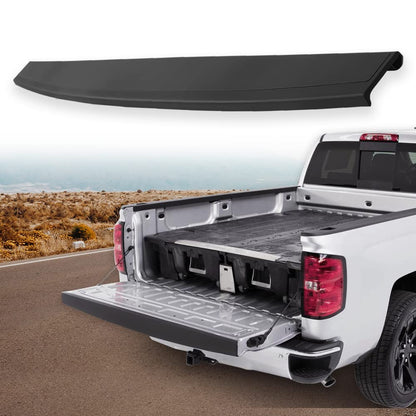 G-PLUS Tailgate Molding Cap Top Protector Molding Trim Compatible with Chevy Silverado GMC Sierra 1500 2014-2018/ Silverado Sierra 2500HD 3500HD 2015-2019 22763062, GM1904110