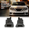 G-PLUS Bumper Bracket Front Left & Right Steel Set Compatible with Nissan Sentra FE+S 2013-2016, Fit Sentra FE+SV 2013-2014, Fit Sentra S, SL, SR, SV 2013-2019