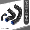 G-PLUS Radiator Hose Set Upper Lower and Bypass Hoses Compatible with John Deere Models Black