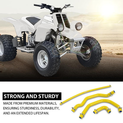 G-PLUS Silicone Radiator Hose Kit Compatible with Yamaha Banshee 350 YFZ350 1987-2006 Yellow