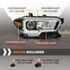 G-PLUS Headlight Assembly Right Side w/o LED Daytime Running Compatible with Toyota Tacoma 2016-2017 8111004260, 8111004250, 8111004261, 8111004262, TO2503243 No Modification Needed White
