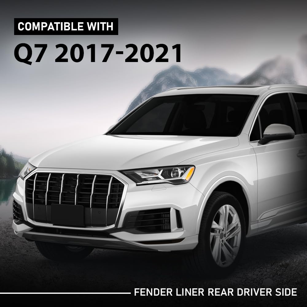 G-PLUS Fender Liner Rear Driver Side Compatible with Audi Q7 2017-2023 4M0821191G, AU1248147