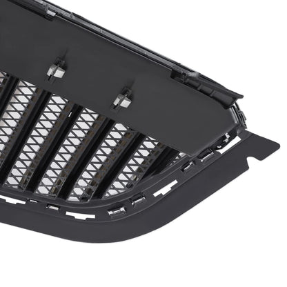 G-PLUS Front Bumper Grille Radiator Gloss Grid Grill Compatible with Buick Envision 2015 2016 2017 Black Mesh Grille