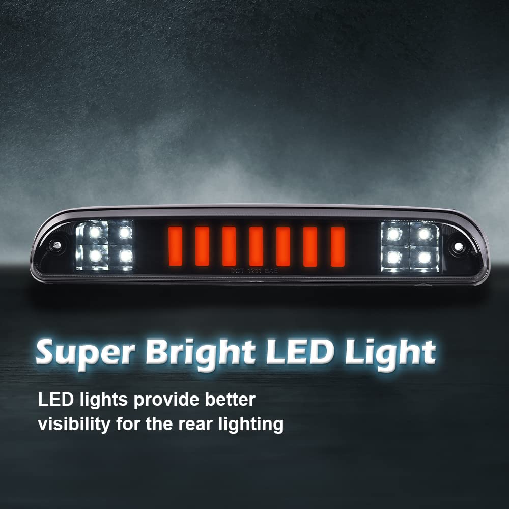 G-PLUS High Mount Stop Light LED Third Type I Brake Tail Light Compatible with 1993-2011 Ranger 1999-2016 F250 F350 F450 F550 Super Duty 1995-2003 Mazda B2300 B2500 B3000 B4000