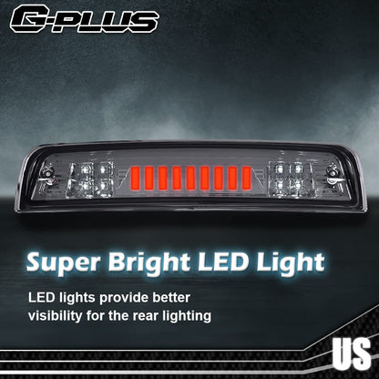 G-PLUS Truck Third 3rd Tail I Brake Light Cargo High Mount Stop Lamp Compatible With 2009-2010 Dodge Ram 1500 2010 Dodge Ram 2500 3500 2011-2017 Ram 1500 2500 3500
