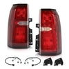 G-PLUS LED Tail Lights Assembly Compatible with Chevy Suburban/Tahoe 2015-2020 Left & Right Rear Brake Lamps, Luces Traseras 84467058, Red Lens