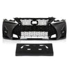 G-PLUS Front Bumper Set (1 × Bumper, 1 × Grille, 2 × Fog Light Bezel, 1× License Plate, 1× Trim Strip) Compatible with 2014-2016 LX IS IS250 IS200t IS350 to 21 F-Sport Style 6 Pcs