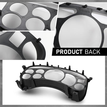G-PLUS Instrument Cluster Lens Cover Compatible with Chevy Tahoe Silverado 1500 GMC Yukon Sierra 1999 2000 2001 2002 16227347 Black