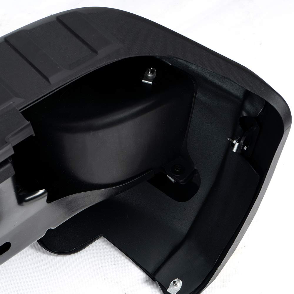 G-PLUS Rear Bumper Assembly Compatible With Chevy Silverado 2014-2018/GMC Sierra 1500 2014-2018 Chrome W/Corner Steps