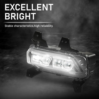 G-PLUS LED DRL Front Fog Lights Kit Driving Running Lamp Compatible with Kia Telluride 2020-2022 Without Wiring Harness