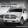 G-PLUS Headlight Assembly Front Headlamp Left Driver with Bulbs Fit Dodge Ram 1500 2500 3500 2009-2018 Factory Bumper Headlamps,faros delanteros