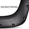G-PLUS Pocket Rivet Upgrade Fender Flares, Compatible with 2007-2013 Chevy Silverado 1500, [Only Fit 69'' Short Bed Crew Cab(Excludes 07 Classic Models)], Textured Wheel Cover [Not Fit GMC Sierra]