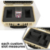 G-PLUS Graded Card Storage Box Compatible with BGS PSA SGC FGS Weatherproof Graded Sports Trading Cards(Large, Beige)