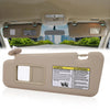 G-PLUS Left Driver Side Sun Visor Beige w/Vanity Light Compatible with Toyota Highlander 2008-2013 743200E050E0, 743200E051E0, 7432048180E1