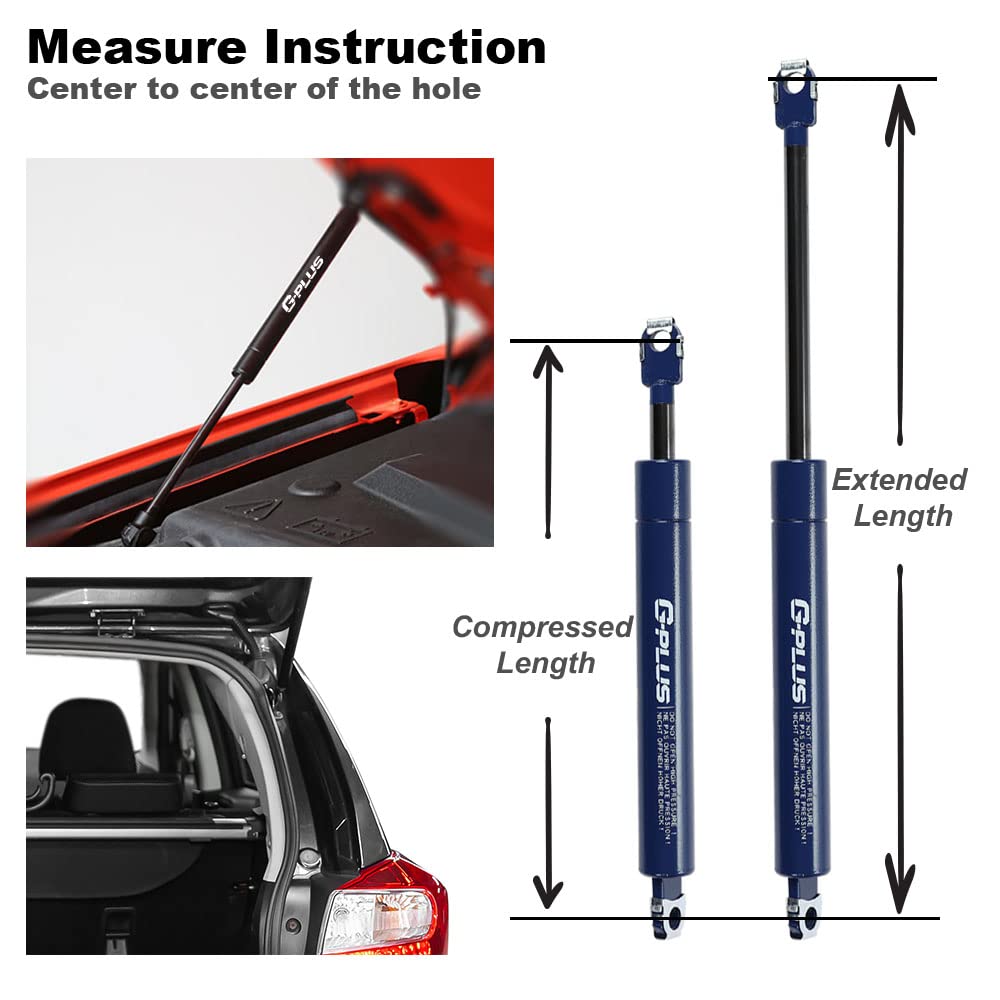 【Multi-Colored】 G-PLUS 12.52" Tailgate AssistShock Struts Bar Lift Support 4422 Compatible with Chevy Camaro 1982-1992, Pontiac Firebird 1982-1992 SG430001,14019160Gas Spring Struts Matt Red