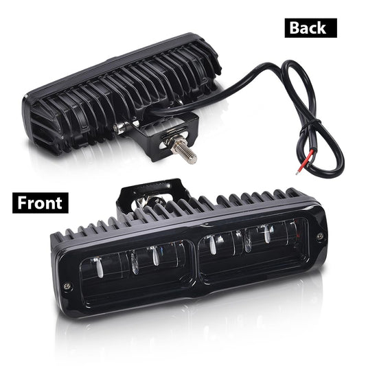G-PLUS 2pcs 6 Inch LED Work Light Bar with Bracket LED Pods Fog Light Compatible with Pickup Wagon UTB Cab ATV SUV Truck Boat Bus/Sport Utility 4WD 4X4 Mining Marine Car Excavator