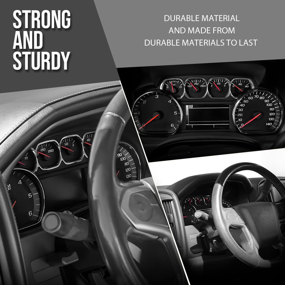 G-PLUS Dash Cover Dashbaord Compatible with GMC Sierra 1500 2014-2016 2018 Fit GMC Yukon 2015 2017 Fit Chevy Silverado 1500 2014-2016 Black