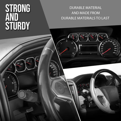 G-PLUS Dash Cover Dashbaord Compatible with GMC Sierra 1500 2014-2016 2018 Fit GMC Yukon 2015 2017 Fit Chevy Silverado 1500 2014-2016 Black