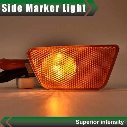 G-PLUS Front Bumper Mounted Side Marker Light Assembly Compatible With 2014-2015 Cruze Diesel/2016 Cruze Limited/2011-2015 Cruze (Driver & Passenger Side)