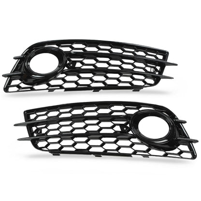 G-PLUS Fog Light Lamp Cover Grille Compatible with Audi A4 B8 S-Line S4 Models 2008-2012/ NOT Fit For Standard Bumper 88K0807681C, 8K0807682C