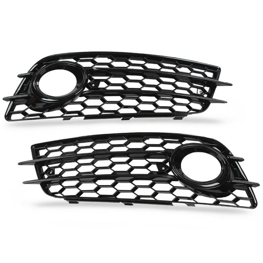 G-PLUS Fog Light Lamp Cover Grille Compatible with Audi A4 B8 S-Line S4 Models 2008-2012/ NOT Fit For Standard Bumper 88K0807681C, 8K0807682C