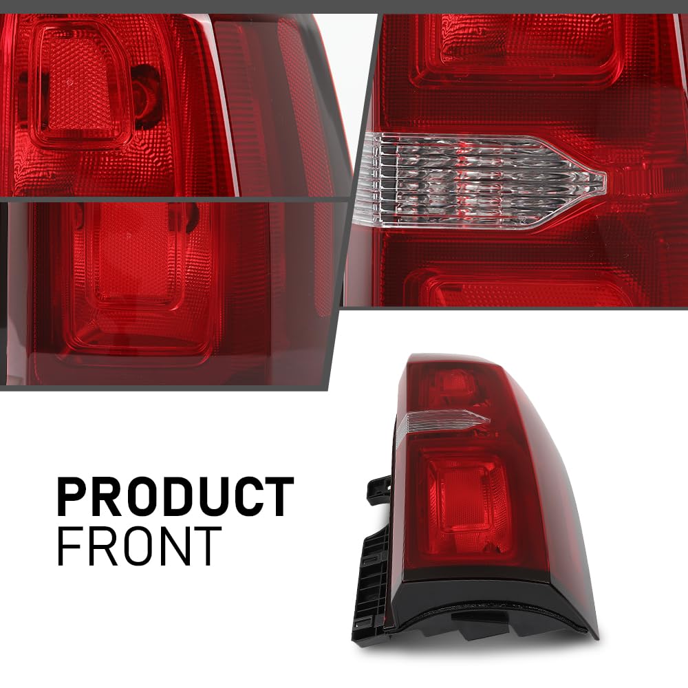 G-PLUS LED Rear Right Tail Light Assembly Compatible with Chevy Suburban/Tahoe 2015-2020 Rear Brake Lamp, Luces Traseras 84467058, Red Lens