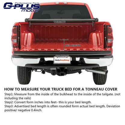 G-PLUS Soft Trifold Truck Bed Tonneau Cover Compatible with Toyota Tundra 2007-2013 5'5" Extra Short Bed