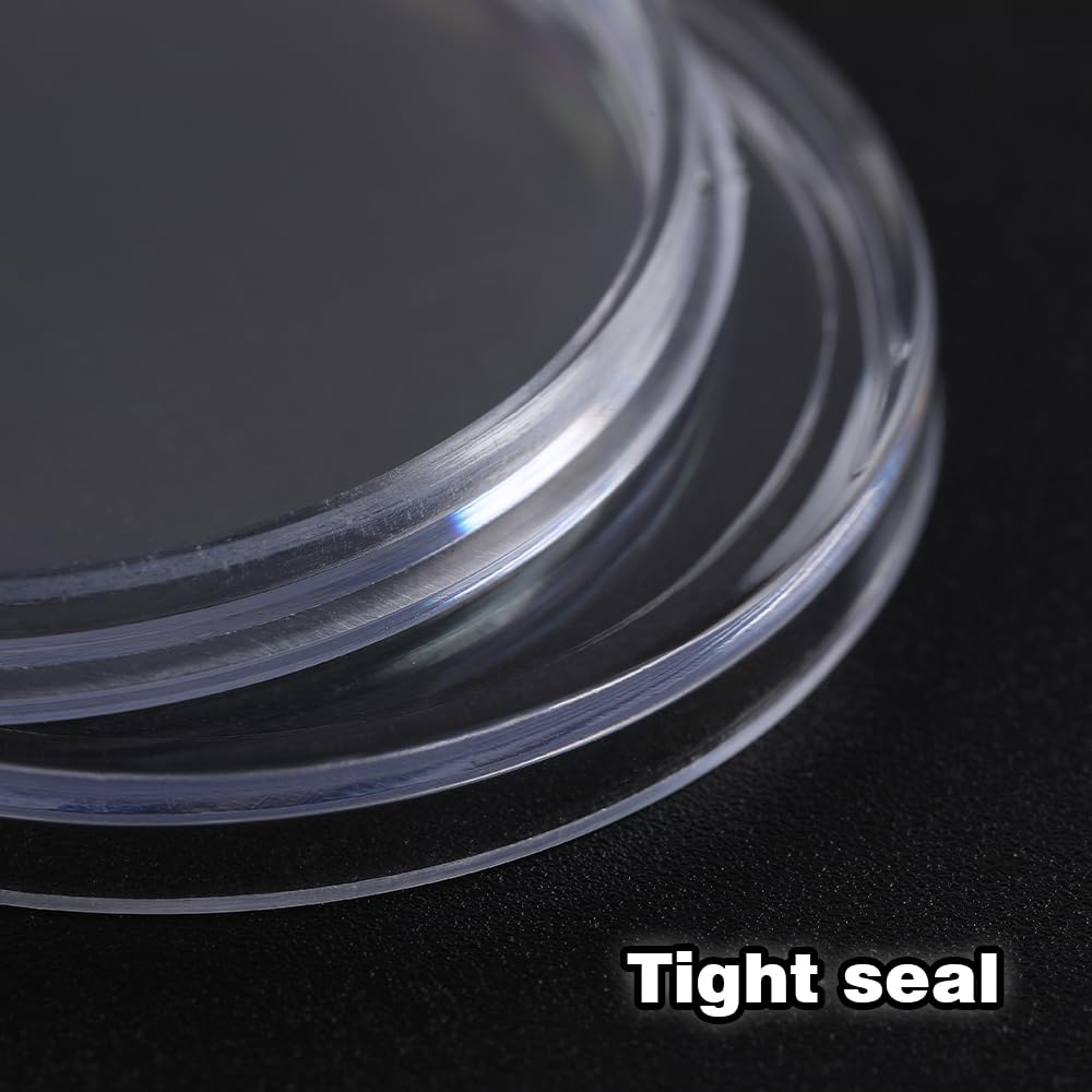 G-PLUS 25 Direct Fit Airtight 30.6mm Coin Holders Capsule Fit for JFK Half Dollar w/Box