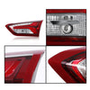 G-PLUS Inner LED Tail Light Compatible with Chevy Malibu 2019 2020 2021 Right Passenger Side Tail Lamp, Red Lens Chrome Housing, 84595946 84595945