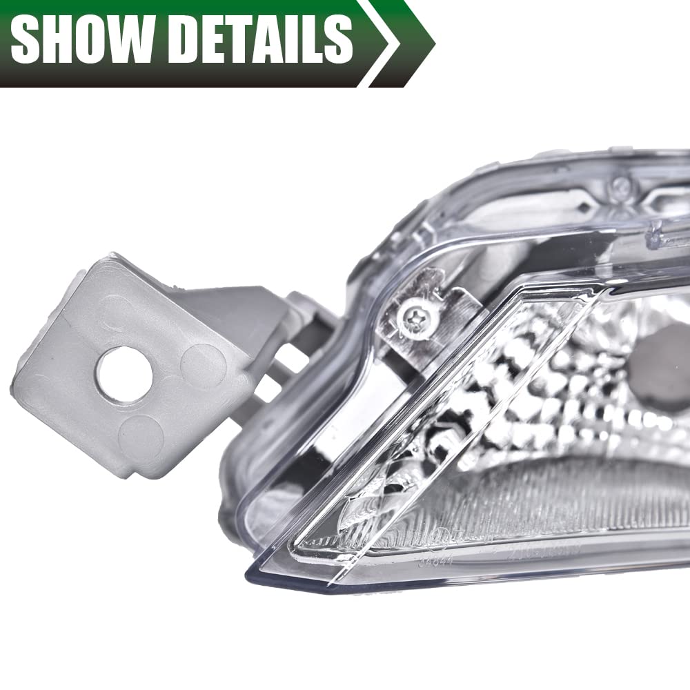 G-PLUS Signal Turn Lights Assembly Replacement for 2019 2020 2021 Nissan Altima Clear Lens LED Lamps Parking Light | Front | 26135-6CA0A,Driver Side(Left)