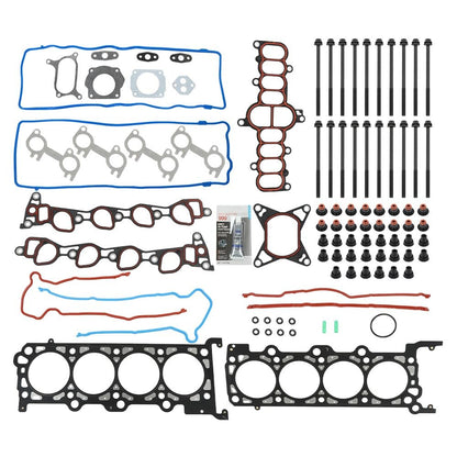 G-PLUS Head Gasket Set Bolts Compatible with Ford E150 Econoline Club Wagon/E150 Econoline 1999,Fit Ford Expedition 1997-1998/Fit Ford F150 F250 1997-1999 4.6L 281CID V8 HS9790PT-8 ES72798