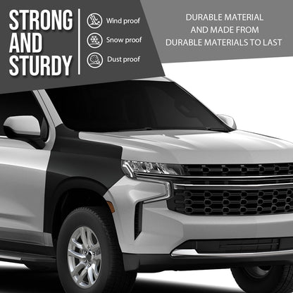 G-PLUS Fender Front Right Passenger Side Compatible with Chevy Suburban (submodel: Commercial, High Country, LS, LT, Premier, RST, Z71) 2021 2022 2023 2024 84384211, GM1241418 Black