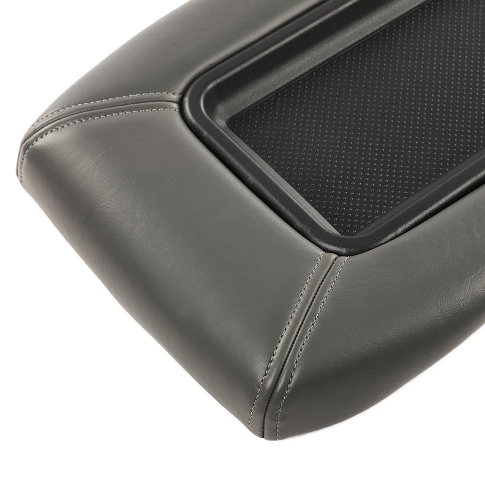 G-PLUS Center Console Lid Repair Kit Compatible with Chevy Silverado Suburban Tahoe Sierra Yukon 1999-2007 GM Part 19127364 19127365 19127366 Lid Arm Rest Latch Dark Gray