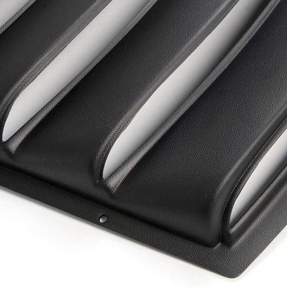 G-PLUS Window Louver Replacement for Chevy Camaro 2010 2011 2012 2013 2014 2015 Unpainted Black ABS Rear Window Scoop Windshield Louver Sun Shade Cover Rain Guard