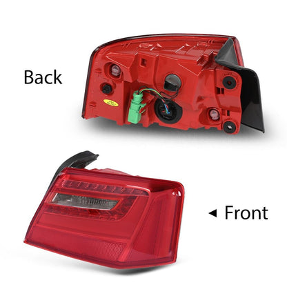 G-PLUS LED Outer Tail Light Assembly Rear Brake Lamp Right Passenger Side Compatible with Audi A6 C7 2012-2016,Not Fit for S Line/TDI / S6 Model 4G5945094A, 4G9945094B Luces Traseras