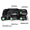 G-PLUS Headlights Assembly Fit Chevy Silverado 1500 2500 & HD 3500 1999-2002/Fit Chevy Suburban/Tahoe 2000-2006 Bumper Headlamps Smoky Lens Black Housing Clear Reflector,faros delanteros