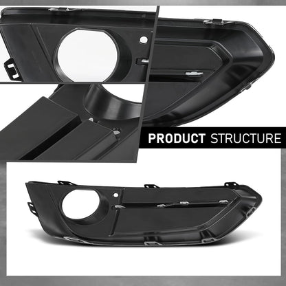 G-PLUS Front Fog Light Cover Trim Driving Lamp Driver Left Side Compatible with BMW 230i xDrive Base 2017-2021 For Sport Line Models Without M Sport Package 51117343731, BM1038163 Black