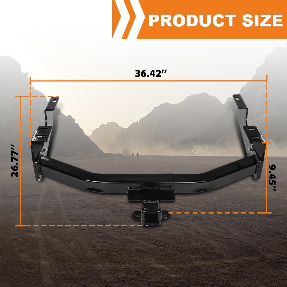 G-PLUS 2" Receiver Class 4 Trailer Tow Hitch Compatible with Ford F150 F250 F350 F450 1997-2016 Black