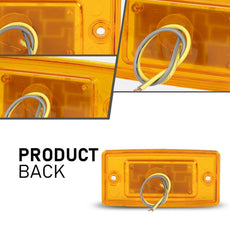G-PLUS LED Cab Lights 5PCS for Freightliner Century Columbia Volvo Trucks Amber Front View