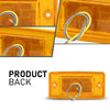G-PLUS LED Front 5pcs Rectangle Cab Lights, Fit Freightliner Century/Columbiaor/Volvo Trucks, Amber Top Roof Running Cab Marker Light, Clearance & Indicator Lamp