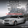 G-PLUS LED Fog Lights Daytime Running Lamps Pair, Compatible with Benz C250 C300 C350 E400 E63 SLK250 SLK300 SLK350 2012-2016, LH & RH 2PCS, 2049069000, 2049068900