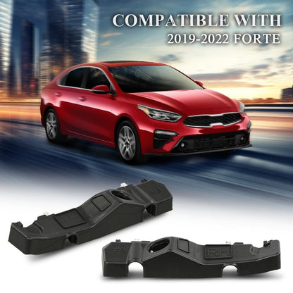 G-PLUS Front Bumper Bracket Retainers Assembly Set 2pcs Compatible with 2019-2022 Kia Forte 86551-M6500 8655-1M7000 86551-M7500 86551-M6000 86552-M6000 Black