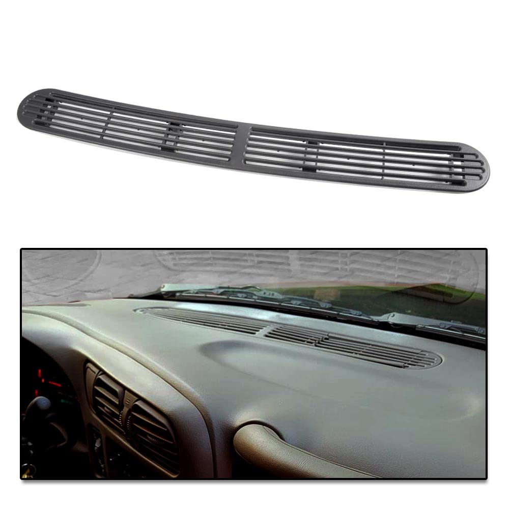 G-PLUS Dash Defrost Vent Cover Grill Grille Panel Compatible with Chevy Blazer S10/ GMC Jimmy Sonoma/Oldsmobile Bravada 1998-2005, Graphite Grey